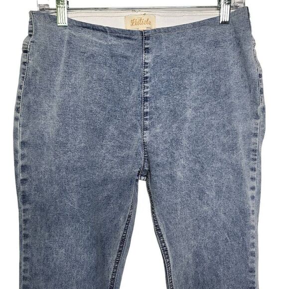 Listicle High Rise Flare Denim Jeggings Y2K Size Large - Picture 4 of 9